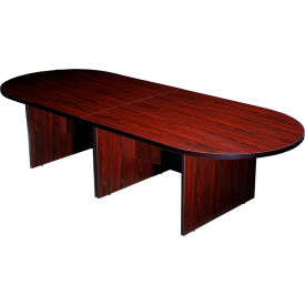 Boss Office Products N137-M 10 Racetrack Conference Table - Mahogany image.