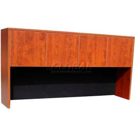 Boss Office Products N140-C Boss Hutch with 4 Doors - 66" - Cherry image.