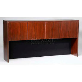Boss Office Products N140-M Boss Hutch with 4 Doors - 66" - Mahogany image.