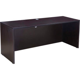 Boss Office Products N143-MOC Boss Credenza Shell 71"W x 24"D - Mocha image.