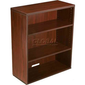 Boss Office Products N153-M Boss Open Hutch/Bookcase - 31" - Mahogany image.