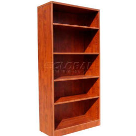 Boss 5-Shelf Bookcase 31""W x 14""D x 65-1/2""H Cherry