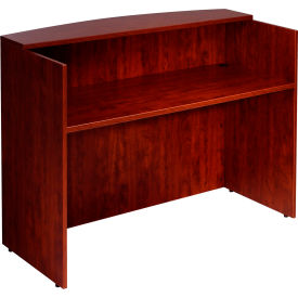 Boss Office Products N168-M Boss Reception Desk - 48"  - Mahogany image.