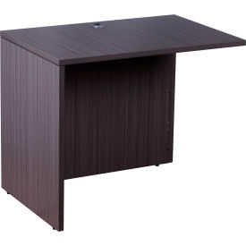 Boss Office Products N192-DW Boss Reversible Desk Return - 36"W x 24"D - Driftwood image.
