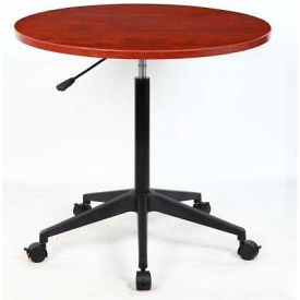 Boss Round Mobile Table - 32"" - Cherry