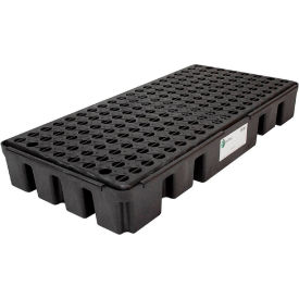 ENPAC® Black Diamond 2 Drum Spillpallet 5117-BD with No Drain - Low Profile - 1000 Lb. Cap.