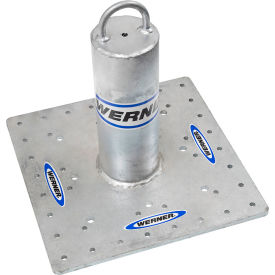 WERNER LADDER - FALL PROTECTION A525400 Werner® Post Anchor, Galvanized Steel, 5000 lb. Capacity image.