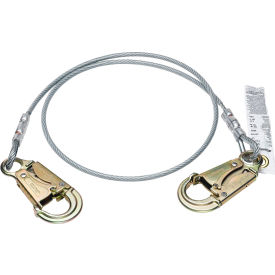 WERNER LADDER - Fall Protection C161103 Werner® Positioning Adjustable Lanyard w/ 1/4" Vinyl Cable & Snaphooks, 3L image.