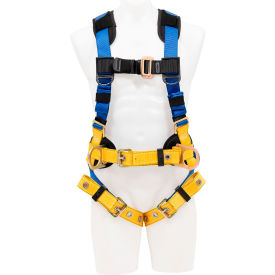 WERNER LADDER - Fall Protection H432101 Werner® BaseWear™ Construction Harness w/ Tongue Buckle Legs, 3 D Ring, S image.