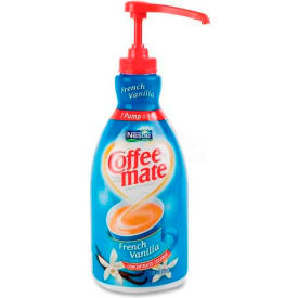 Nestle NES31803 Coffee mate® Non Dairy Liquid Pump Bottle, French Vanilla, 50.7 oz. image.