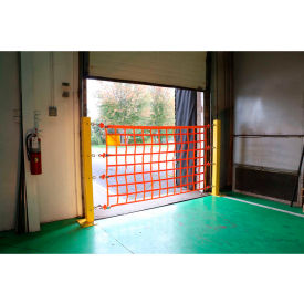 National Tool Grinding, Inc OHPW410-P US Netting Loading Dock Safety Net with Posts, 4 Feet x 10 Feet image.