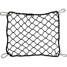 National Tool Grinding, Inc PS1010 US Netting 10x10 Personnel Fall Safety Net, Bordered, 5000LB Min-Test Synthetic Rope, Black image.