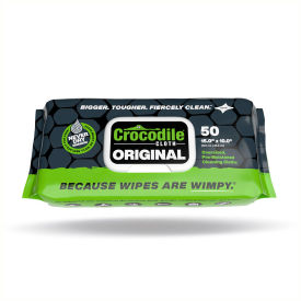 Original Heavy Duty Wipes, 15" x 10", White, 50 Wipes/Pack view 2