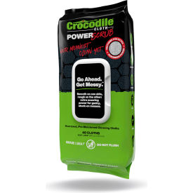 PowerSCRUB Dual Surface Heavy Duty Wipes, 15" x 10", White, 40 Wipes/Pack view 2