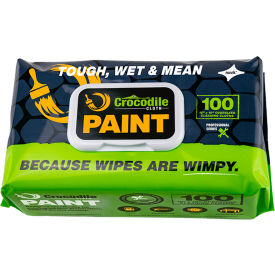 NUVIK USA INC 6920-100 Crocodile Cloth® Professional Paint Cleaning Cloth Wipes, 100 Wipes/Pack image.