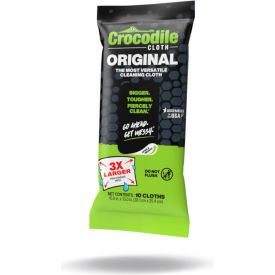 Crocodile Cloth® Original Heavy Duty Wipes 15" x 10" White 10 Wipes/Pack 