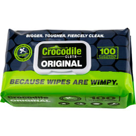 NUVIK USA INC 5900-100 Crocodile Cloth® Professional Original Cleaning Cloth Wipes, 100 Wipes/Pack image.