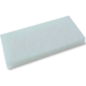 Nexstep Commercial Products 93090-M O-Cedar Commercial Light Duty Scrubbing Pad, White - 93090-M image.