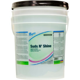 Global Industrial NL443-P5 Nyco - Suds N Shine Liquid Car Wash, Fresh Scent, 5 Gallon Pail - NL443-P5 image.