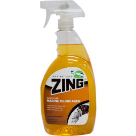 ZING - Marine Safe Power Degreaser, Lemon Grass Scent, Quart Bottle 9/Case - Z193-QPS9