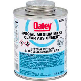 Oatey Scs 30923 Oatey 30923 ABS Special Milky Clear Cement 32 oz. image.