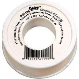 Oatey Scs 31199 Hercules 31199 White General Purpose Thread Seal Tape With PTFE 1/2" x 260" image.