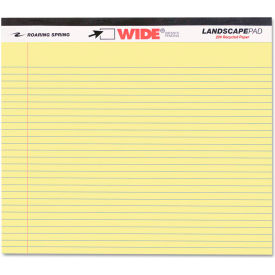 Roaring Springs 74501 Roaring Spring® Landscape Format Writing Pad 74501, 11" x 9-1/2", Canary, 40 Sheets/Pad image.
