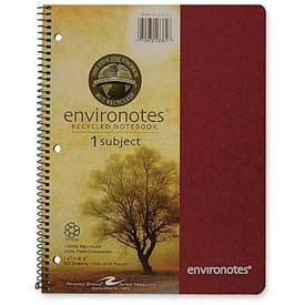 Roaring Springs 13361 Roaring Spring® Environotes 1-Subject Notebook, 8-1/2" x 11", College Ruled, 80 Sheets/Pad image.