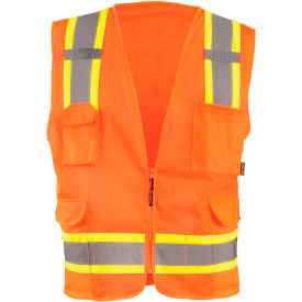 OccuNomix Value Mesh Two-Tone Vest Class 2 Hi-Vis Orange 2XL, ECO-ATRNSM-O2X OccuNomix Value Mesh Two-Tone Vest Class 2 Hi-Vis Orange 2XL, ECO-ATRNSM-O2X