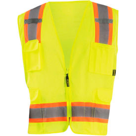 OccuNomix Value Mesh Two-Tone Vest Class 2 Hi-Vis Yellow L, ECO-ATRNSM-YL