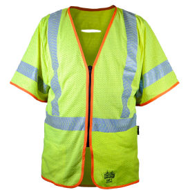OccuNomix Class 3 Flame Resistant Anti-Static Vest L Yellow 