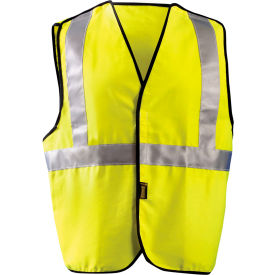 OccuNomix Class 2 Flame Resistant Cotton Rich 5-Point Breakaway Solid Vest 4XL Yellow 