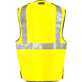 OccuNomix Class 2 Premium Flame Resistant 5-Point Breakaway Solid Vest L Yellow 