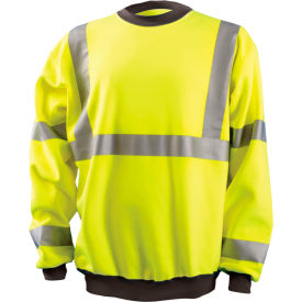 Occunomix LUX-CSWT-Y2X OccuNomix Crew Sweatshirt Hi-Vis Yellow 2XL, LUX-CSWT-Y2X image.