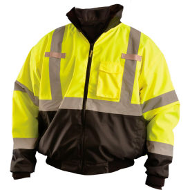 Occunomix LUX-ETJBJR-BY2X OccuNomix Class 3 Three-Way Bomber Jacket W/ Removable Liner Yellow/Black, 2XL, LUX-ETJBJR-BY2X image.