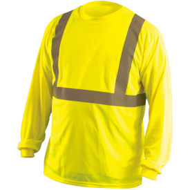 Occunomix LUX-LSET2B-Y2X OccuNomix Long Sleeve Wicking T-Shirt Class 2 Hi-Vis Yellow 2XL, LUX-LSET2B-Y2X image.