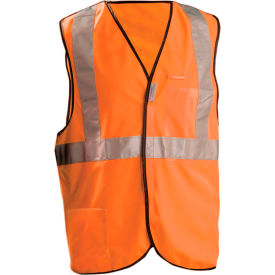 OccuNomix Premium Solid 5-Pt. Break-Away Vest, Class 2, Hi-Vis Orange, XL, LUX-SSBRP-OXL OccuNomix Premium Solid 5-Pt. Break-Away Vest, Class 2, Hi-Vis Orange, XL, LUX-SSBRP-OXL