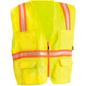 OccuNomix Contractor Surveyors Vest Hi-Vis Yellow, S, LUX-XTRANS-YS