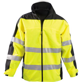 Occunomix SP-BRJ-Y2X OccuNomix Speed Collection Premium Breathable Rain Jacket, Class 3, Hi-Vis Yellow, 2XL, SP-BRJ-Y2X image.