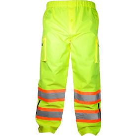 OccuNomix Rip-Stop 2-Tone Breathable Rain Pant, Class E, XL, Yellow view 2