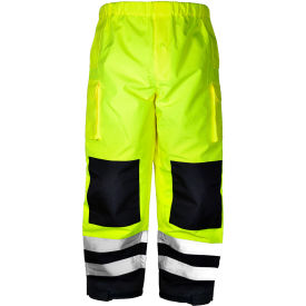 OccuNomix Rip-Stop Black Bottom Breathable Rain Pant Class E 4XL Yellow 