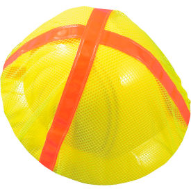 Occunomix V896-FBY OccuNomix High Visibility Full Brim Hard Hat Cover Hi-Viz Yellow, 12 Pack, V896-FBY image.