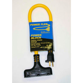 Southwire Company 2882 Extension Cord, 12/3 SJTW 2 Yellow LE TRI YJ image.