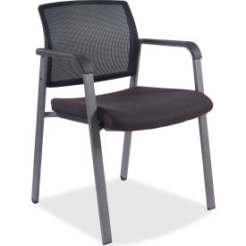 Lorell 30956 Lorell® Stackable Guest Chair - Black image.