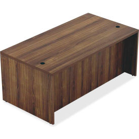 Lorell 34301 Lorell® Wood Desk - 70.9" x 35.4" x 30" Desk - Walnut - Chateau Series image.