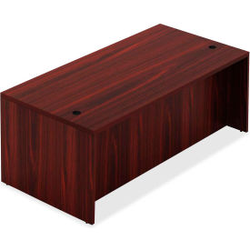 Lorell 34302 Lorell® Wood Desk - 66.1" x 29.5" x 30" Desk - Mahogany - Chateau Series image.