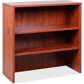 Lorell 69613 Lorell® Hutch for 35" Lateral File Cabinet - 35.5" x 14.8" x 36" - Cherry - Essentials Series image.