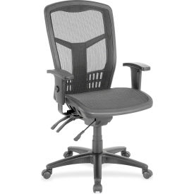 Lorell 86905 Lorell® Executive Mesh High-Back Chair - Black image.