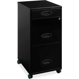 File Cabinets Vertical Lorell 174 18 Quot Deep 3 Drawer