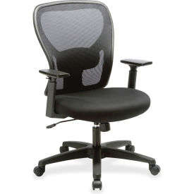 Lorell LLR83307 Lorell® SOHO Mid-Back Mesh Chair - Black image.